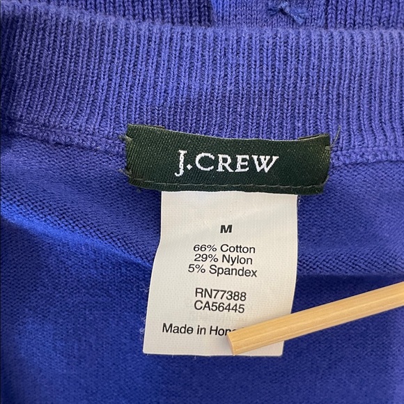 Vintage J. Crew Royal Blue Button-Up Cardigan - Picture 4 of 6